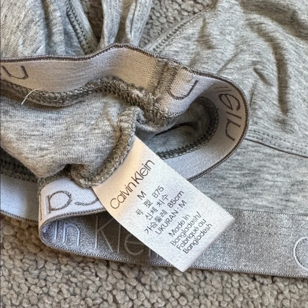 Calvin Klein Light Gray Bralette - Picture 3 of 3